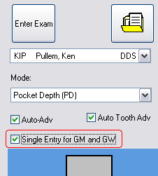 3 vs. 1 recession/gingival width measurement per tooth