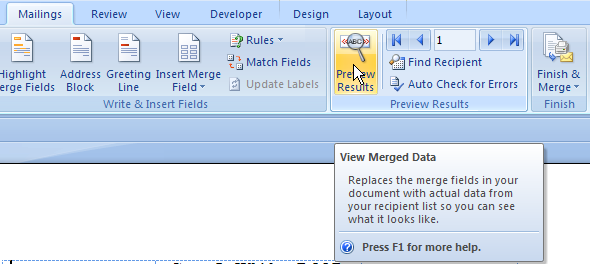 mailings tab not showing in word mac